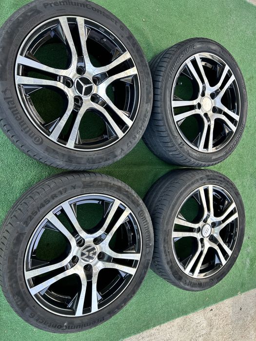 5x112 17 за vw audi mercedes със летни гуми 225 45 17