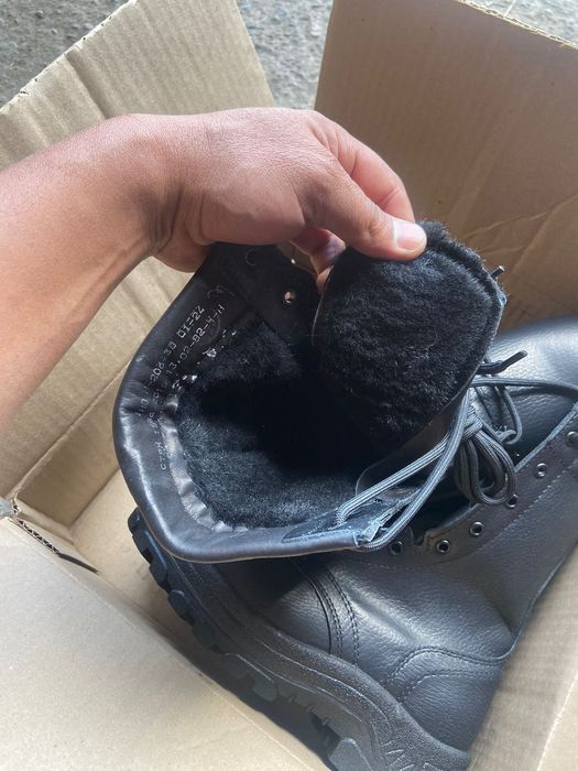 Кожаные берцы гелевые подошвы