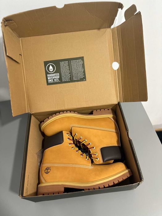 Ghete Timberland Premium 6in Wheat Nubuck, mar 45