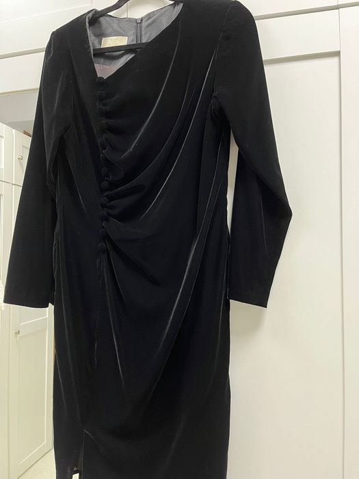 Rochie neagră catifea