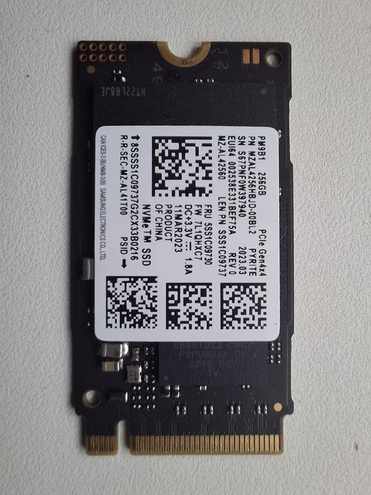 SSD Samsung M.2 256 ГБ