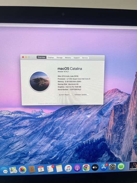 iMac 21.5”  late 2013