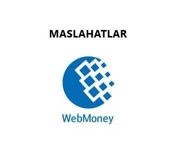 Webmoney maslahatlar, Консультация по Вебмани