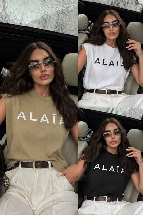 Тениски с къс ръкав Alaia /Wang