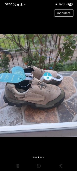 Adidași drumeție copii din piele naturală,  Mothercare, Vera Pelle (32)