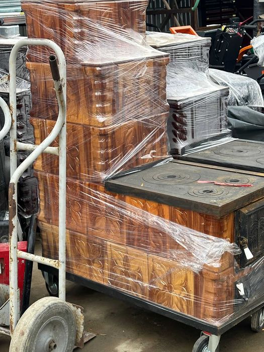 Soba teracota plita si incalzire ,cu roti -Transport asigurat