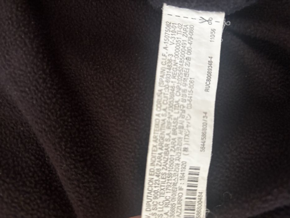 Зимно яке zara 3-4 год 104 см