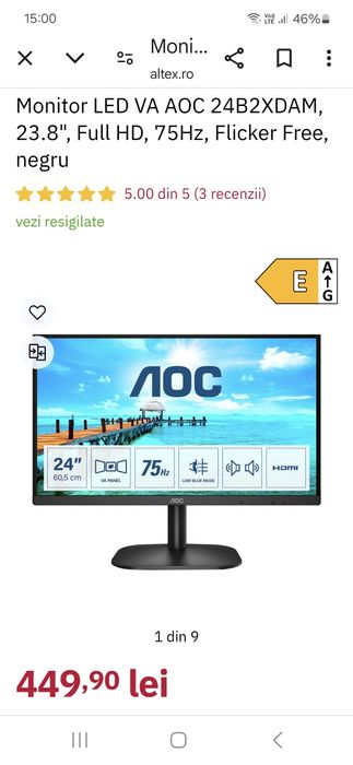 Monitor gaming AOC