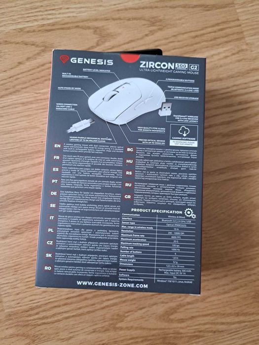 Mouse Wireless Genesis Zircon 500 G2