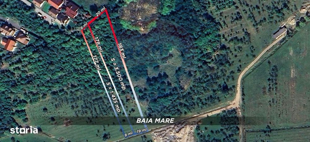Teren 4,935mp Baia Mare / zona Dura