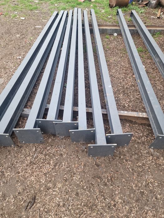 Vand hala metalica  7x20x4 din  ipe de 160  stalpi si fermele