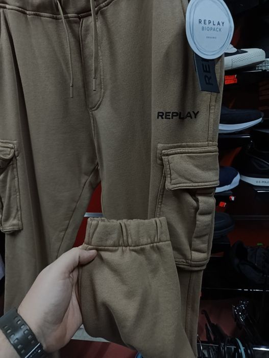 Оригинално долнище Replay L , XL , XXL ново мъжко памучно анцуг реплей