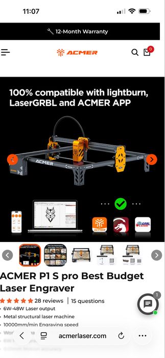 ACMER P1 S pro Best Budget Laser Engraver лазер