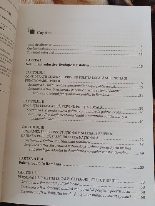 Cărți juridice poliția locală