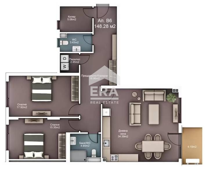 Продава се Тристаен апартамент в к.к. Св.Св. Константин и Елена - 148 кв.м за 2028 €/кв.м - Снимка #10