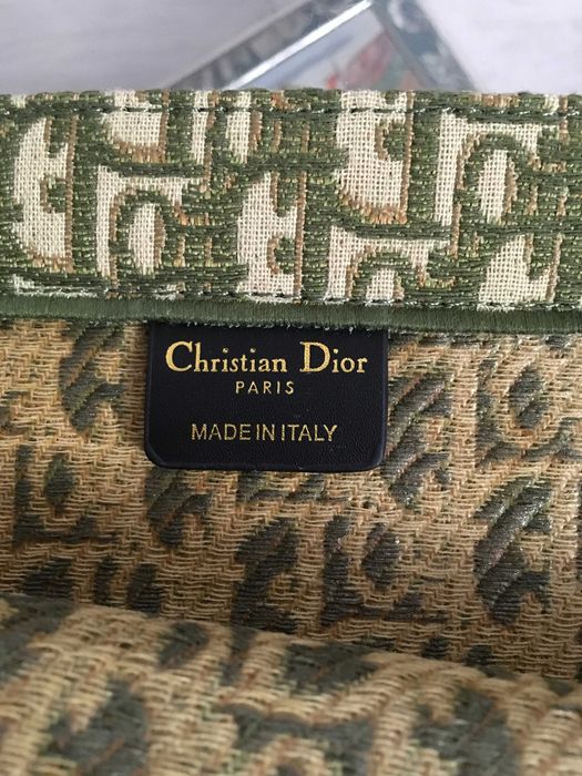 Christian Dior Large Oblique Book Tote in Green чанта