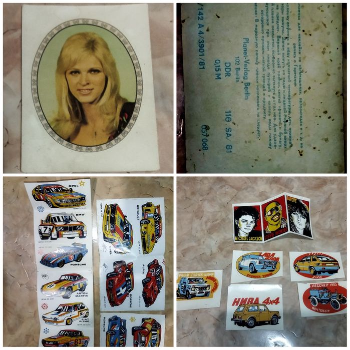 Наклейки 80х. годов.