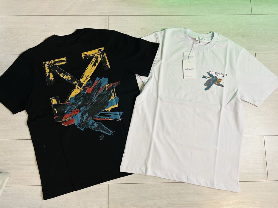 Tricou Off white alb sau negru 2025