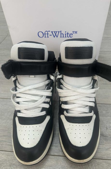 Off-White Out Of Office Mid Top Lea White/Black masura 42