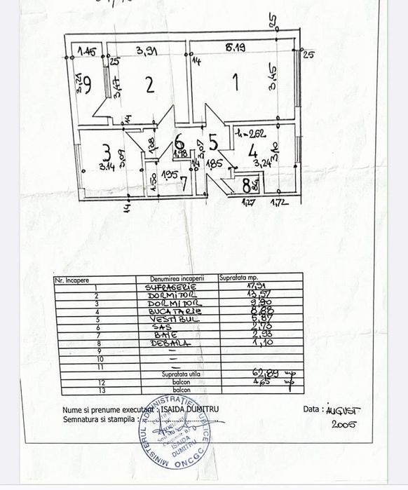 Direct proprietar! Apartament 3 camere decomandat 5 minute de metrou Valea Ialomitei