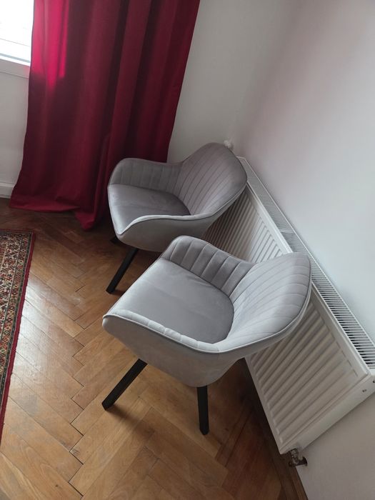 Fotolii gri - 2 buc - rotative