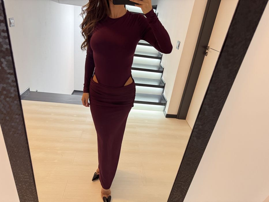 Rochie burgundie