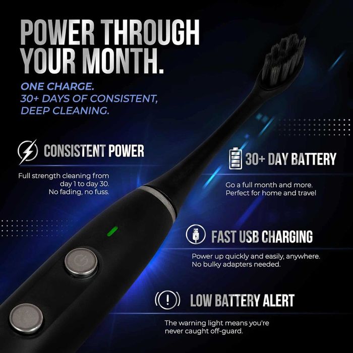 Електрическа четка за зъби, за избелване на зъби, 3 режима, калъф