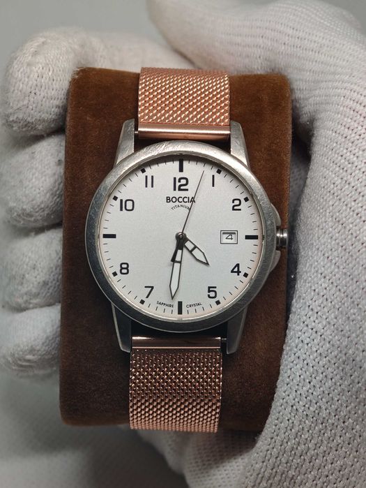 Ceas Boccia Titanium Geam Safir (Mecanism Seiko) - Unisex 36mm