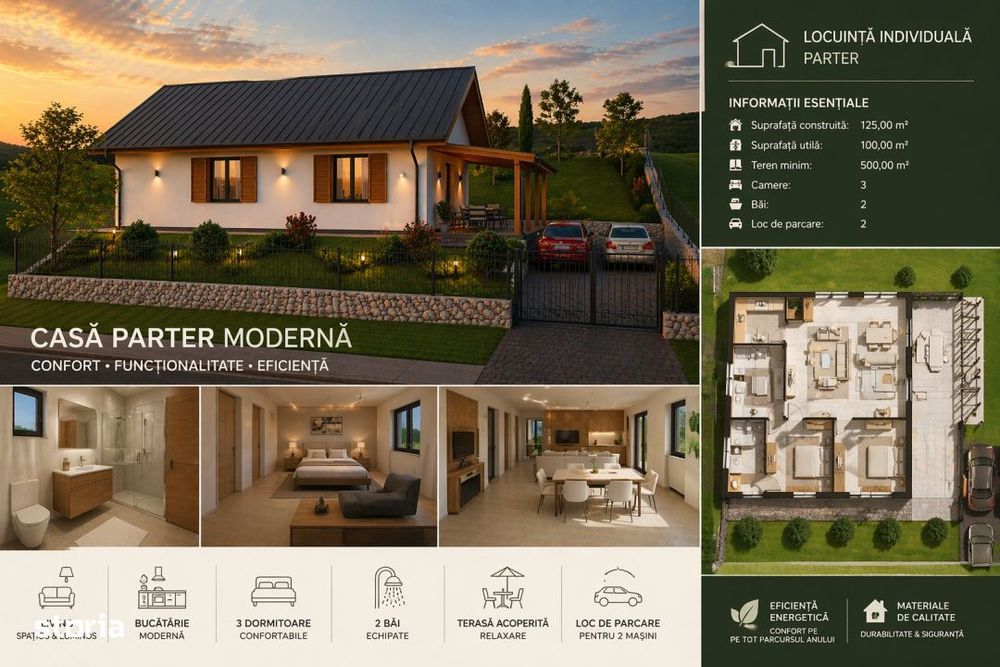 Casa Individuala Moderna – Panorama Spectaculoasa spre Oras si Munte
