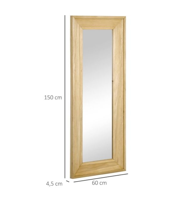 Огледало с дървена рамка 150х60