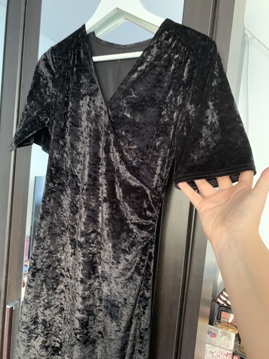 Rochie neagra catifea