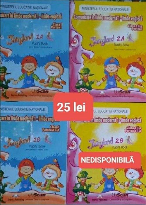 Manuale/CAIETE de lucru lb.engleză clasele 1- 4, 5-a