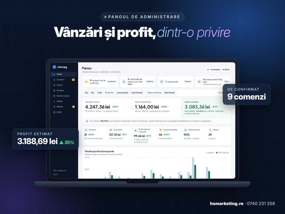 Magazin online la cheie – livrare, facturi SAGA, fără abonament