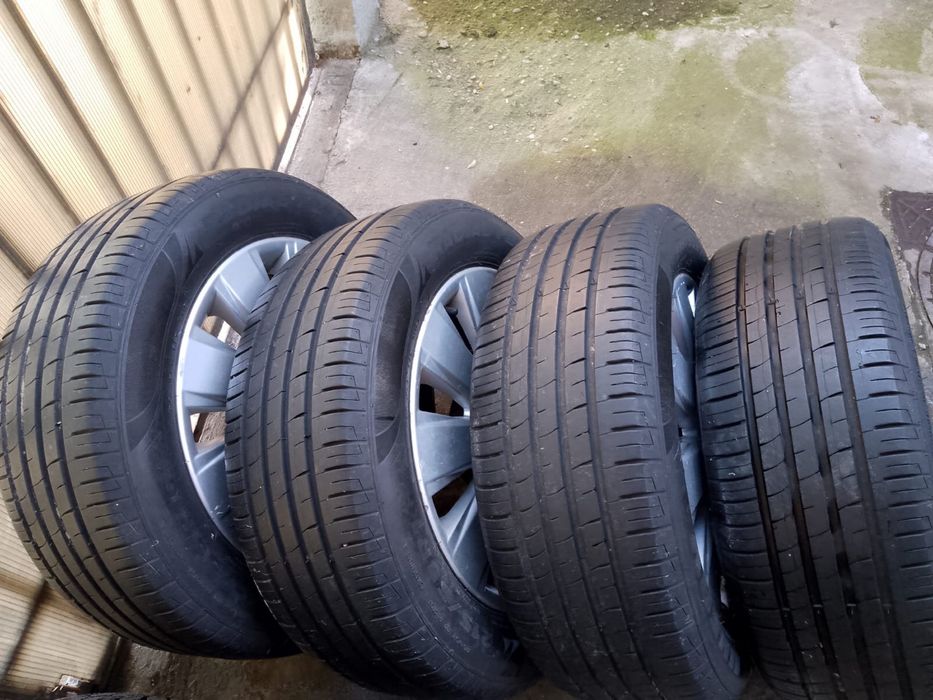 Vand 2 seturi roti opel 205/55/R16 (anvelope +jante) vara/iarna