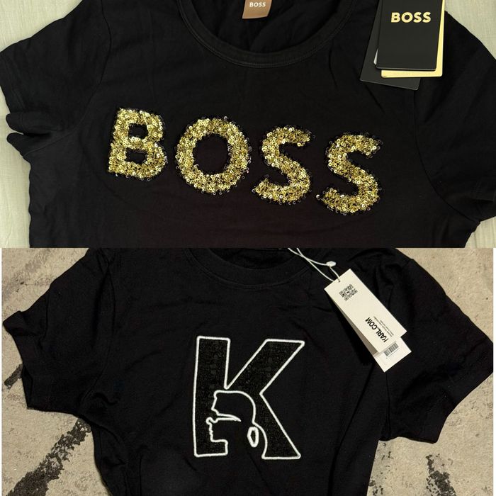 Оригинални дамски тениски Boss Armani Karl Lagerfeld S размер