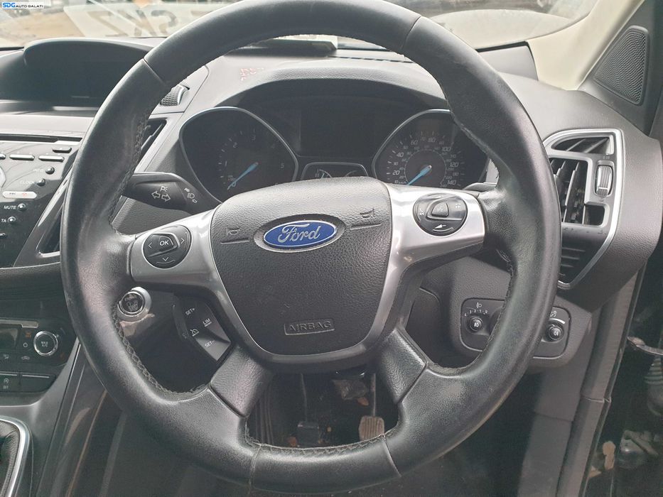 Volan Piele 4 Spite FARA Airbag Ford Kuga 2 2012 - 2016 [K3700]
