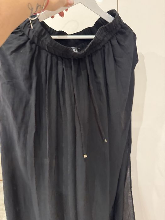 Дамска дълга черна пола Mango