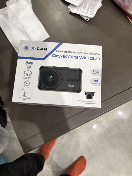 Видеорегистратор автомобильный X-CAN City 4K GPS WiFi
