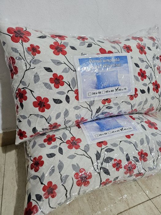 Set 2 perne 40x70 cm – Noi cu etichetă | Moi, pufoase | Livrare OLX