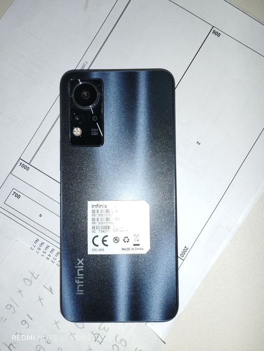 Infinix Note 11. Xotira 6+3 ga 128gb yangi 1 oy  bo‘ldi obmen xam bor