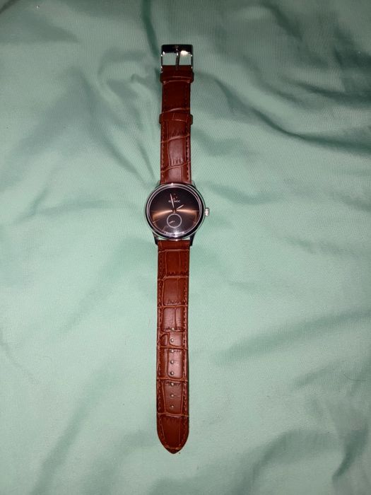 Часы космос натуральная кожа