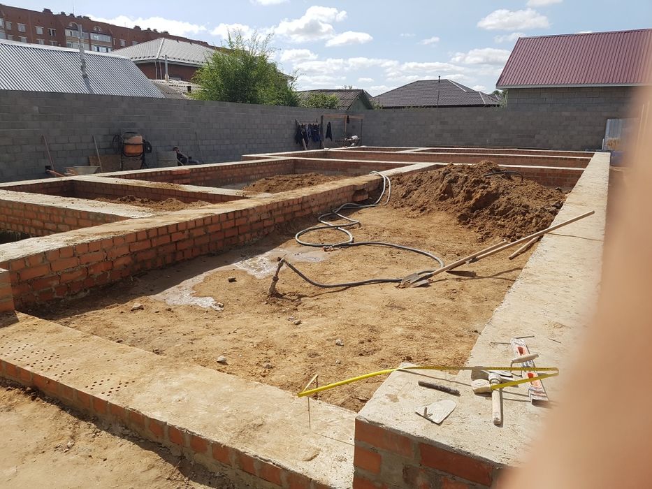 Строительн дома фундамент итд