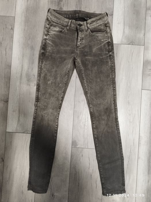 Blugi G-star, W28 L32, original denim 100%, damă, talie înaltă, skinny