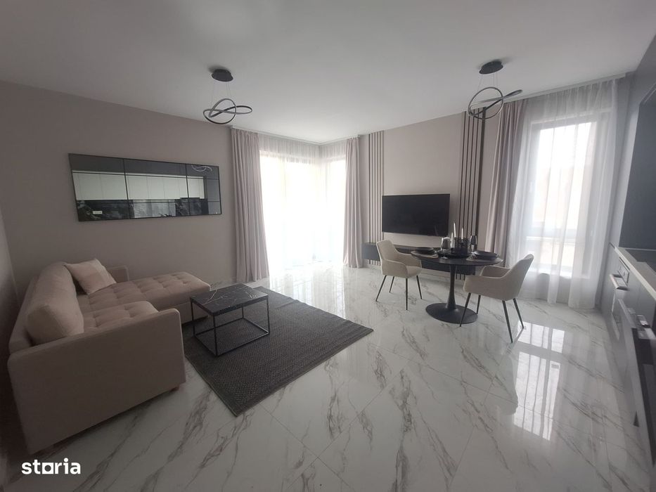 Apartament nou, 2 camere, 50 mp utili, etaj 1, mobilat si utilat - Gir — fotografia 1