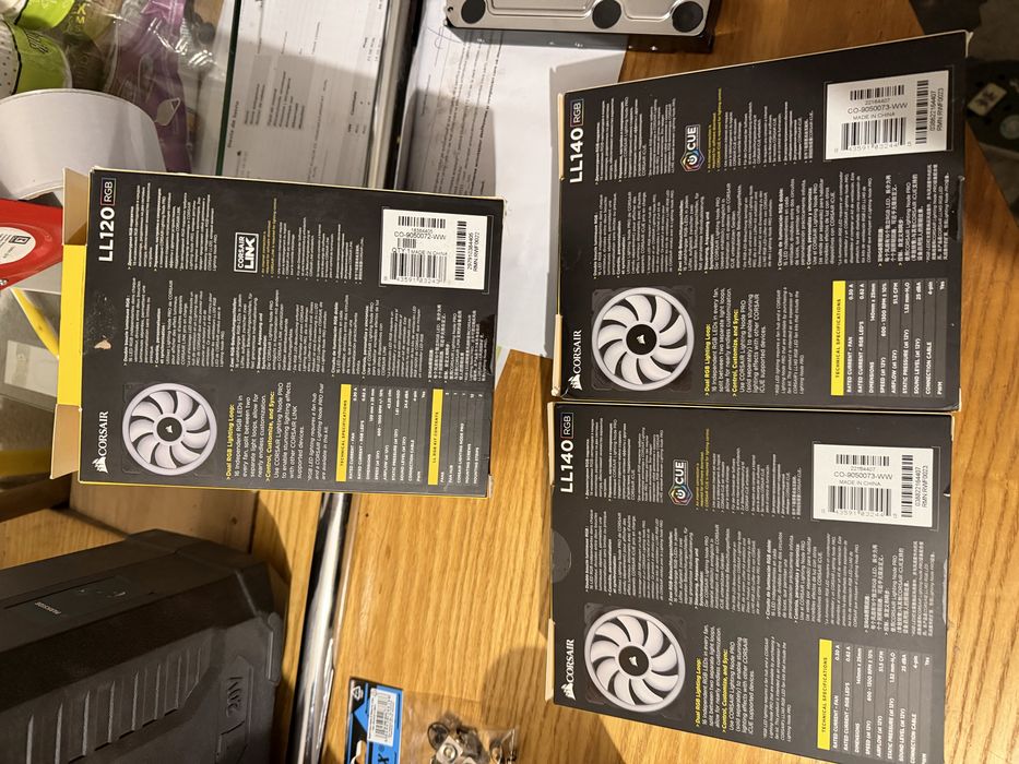 Ventilatoare Corsair LL120 si LL140 RGB PC pwm