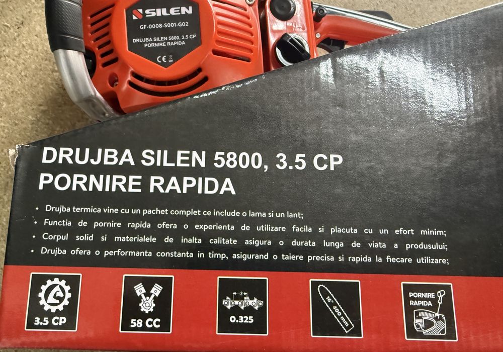 Drujbă / Motofierastraul SILEN 5800