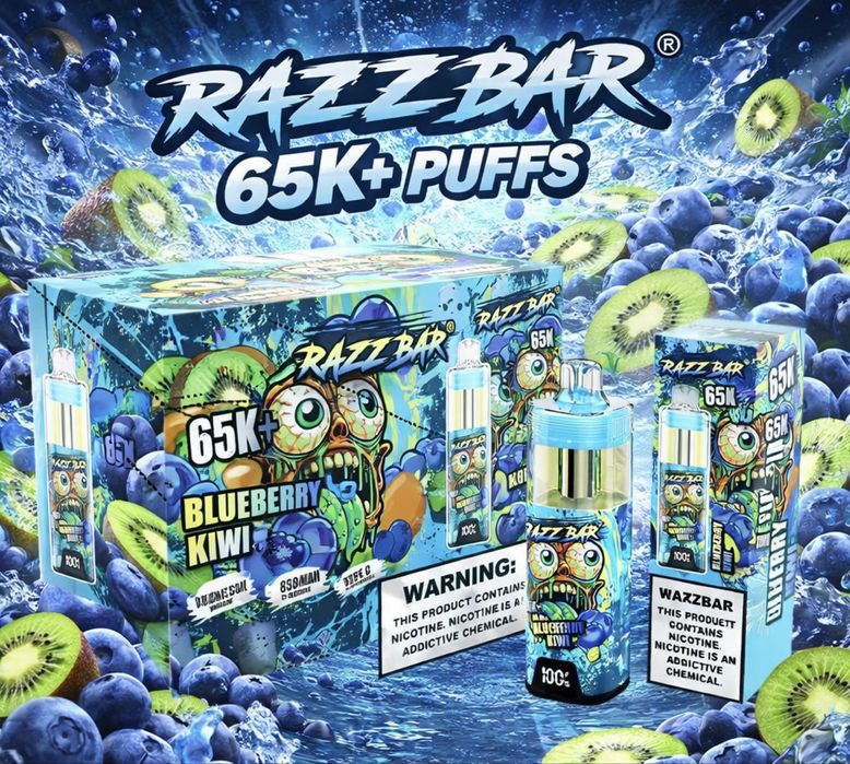 Vape razzbar 65.000 model nou cu lichid