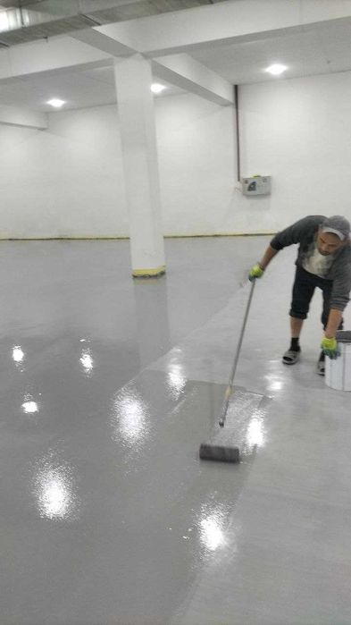 Наливные полимерные промышленные полы под ключ -от стяжки Узбекистан