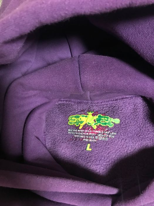 sp5der purple hoodie