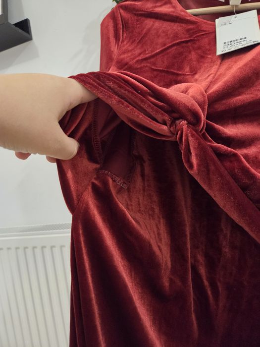 Rochie rosie de seara/ocazie alăptare H&M